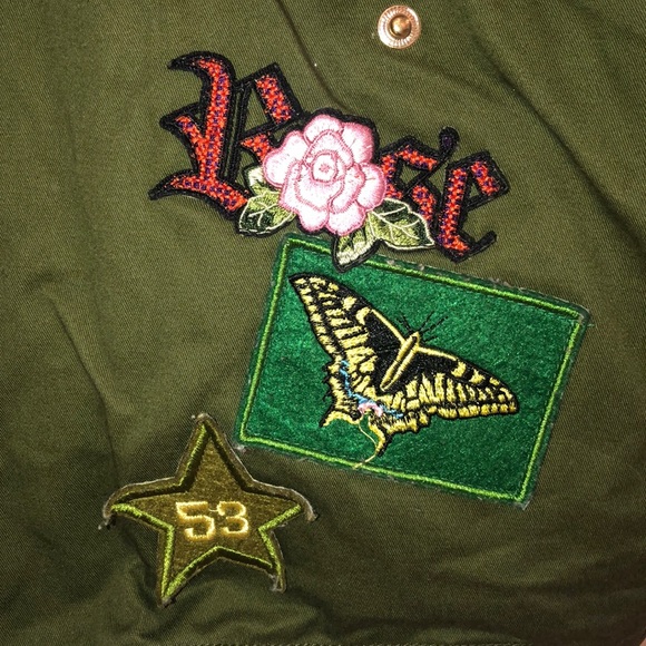 Zara woman green denim jacket - Picture 4 of 6